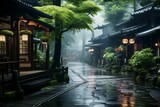 日本の京都風の町並み（京都・奈良・寺院・神社）