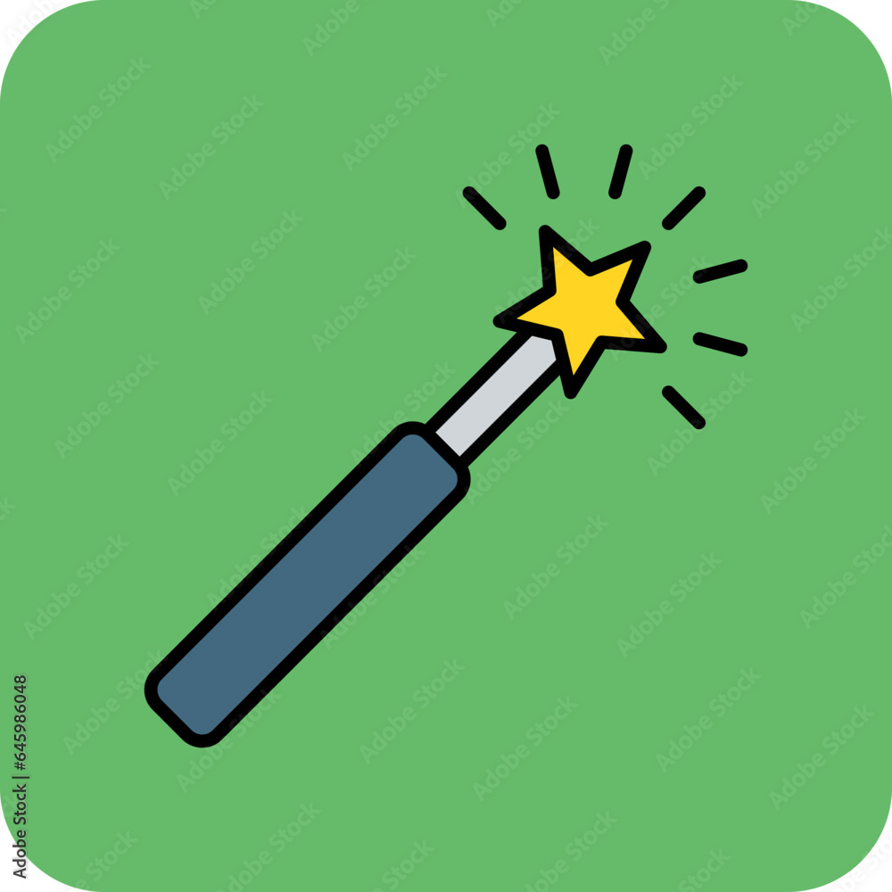 Naklejka premium Magic Wand Icon