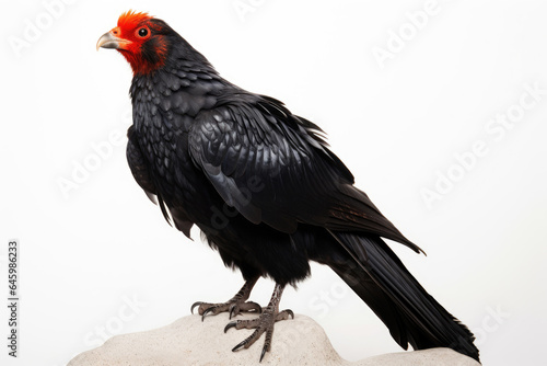 Bateleur Eagle on white background