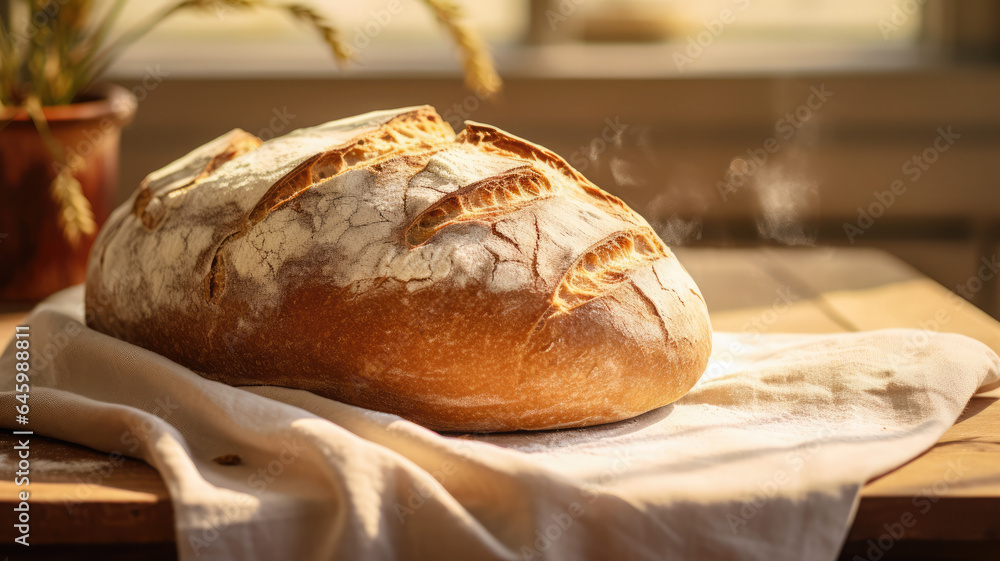 Savor the Aroma: Rustic Fresh Bread Loaf