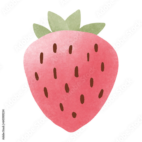 Pastel strawberry, Cute doodle strawberry