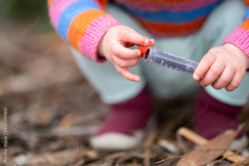 toddler with test tube learning science toddler with test tube learning science