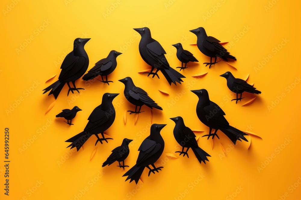 Obraz premium Halloween decoration props and objects background.