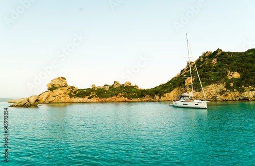 Panorama dell Isola di Spargi. Arcipelago della Maddalena. Sardegna  Italy