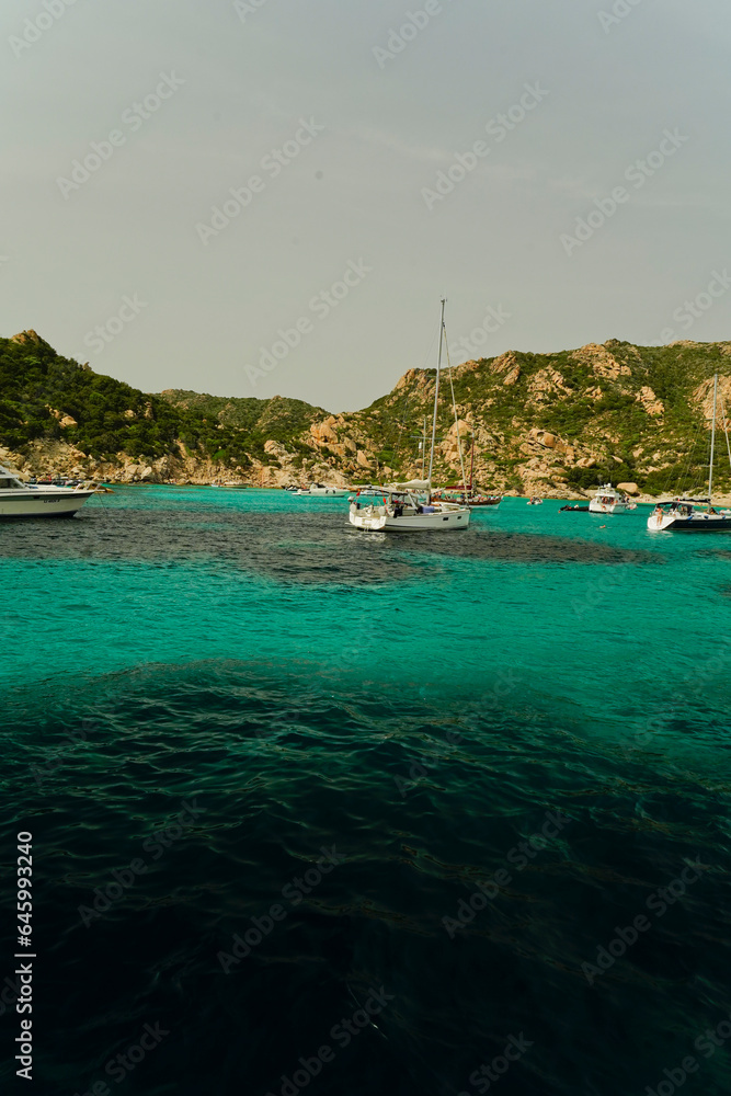 Panorama dell'Isola di Spargi. Arcipelago della Maddalena. Sardegna, Italy