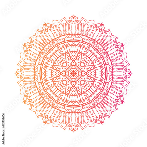 Colored Mandala Art Vector illustration photo