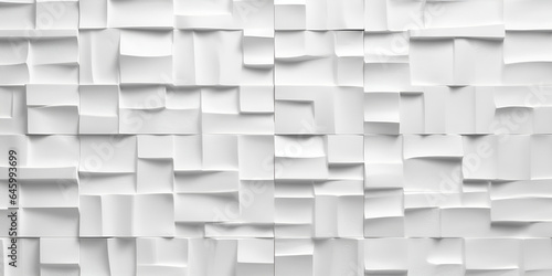 White 3d wall for background abstract pattern texture