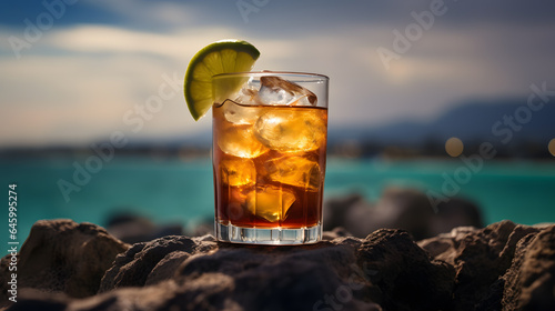 Mai Tai Cocktail on the Rocks  Tropical Refreshment
