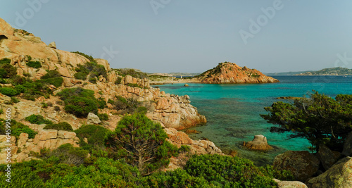 Panorama dell'Isola di Spargi. Arcipelago della Maddalena. Sardegna, Italy