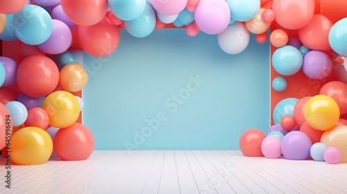 Balloon garland decoration elements