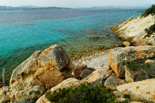 Panorama dell Isola di Spargi. Arcipelago della Maddalena. Sardegna  Italy