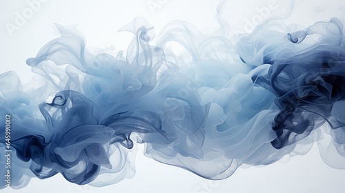 White and gray smoke clouds mix together, effects. Abstract colorful smoke background concept. Illustration beautiful multicolored cloud splashes. 3D rendering. AI generated. .