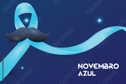 Free vector realistic blue november background in spanish