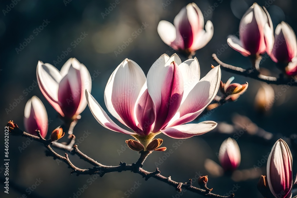 magnolia tree blossom