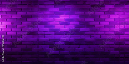 Purple Brick Wall. Vector Illustration of Industrial Background. Generative AI