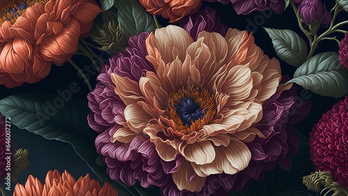 Beautiful flower patterns - Floral background