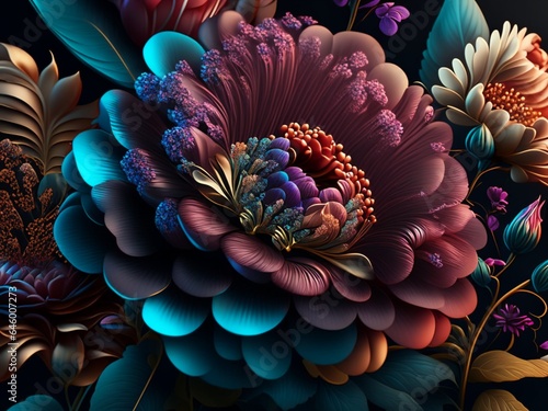 Beautiful flower patterns - Floral background