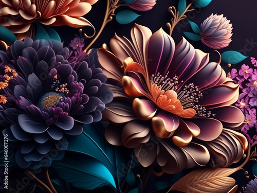 Beautiful flower patterns - Floral background