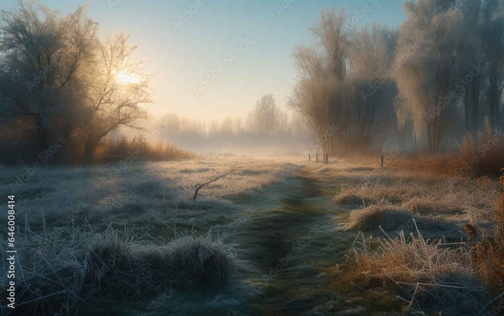 Morning winter landscape 