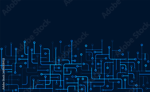 Circuit board. High-tech technology background. Cyber connection electronic. Networking connections background