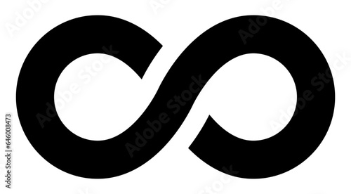 Infinity symbol isolated on white background