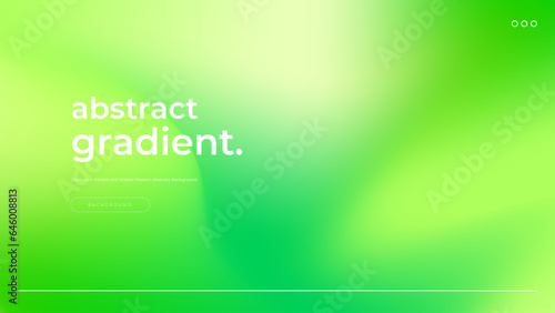 Vector abstract green and yellow blend gradient background