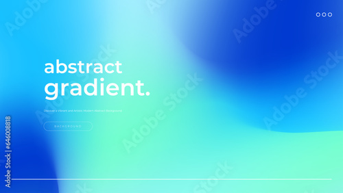 Vector blue and green gradient trendy background abstract