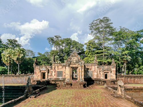 Landscape of Mueng Tam Stone Sanctuary,is an ancient castle located in Buriram, Thailand
