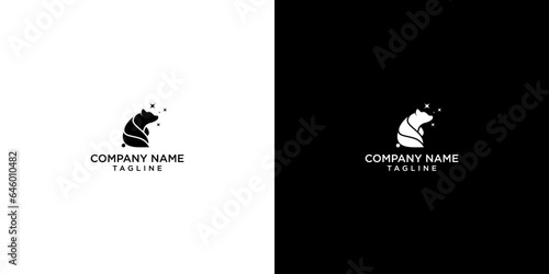 bear, logo, animal, illustration, vector, wild, design