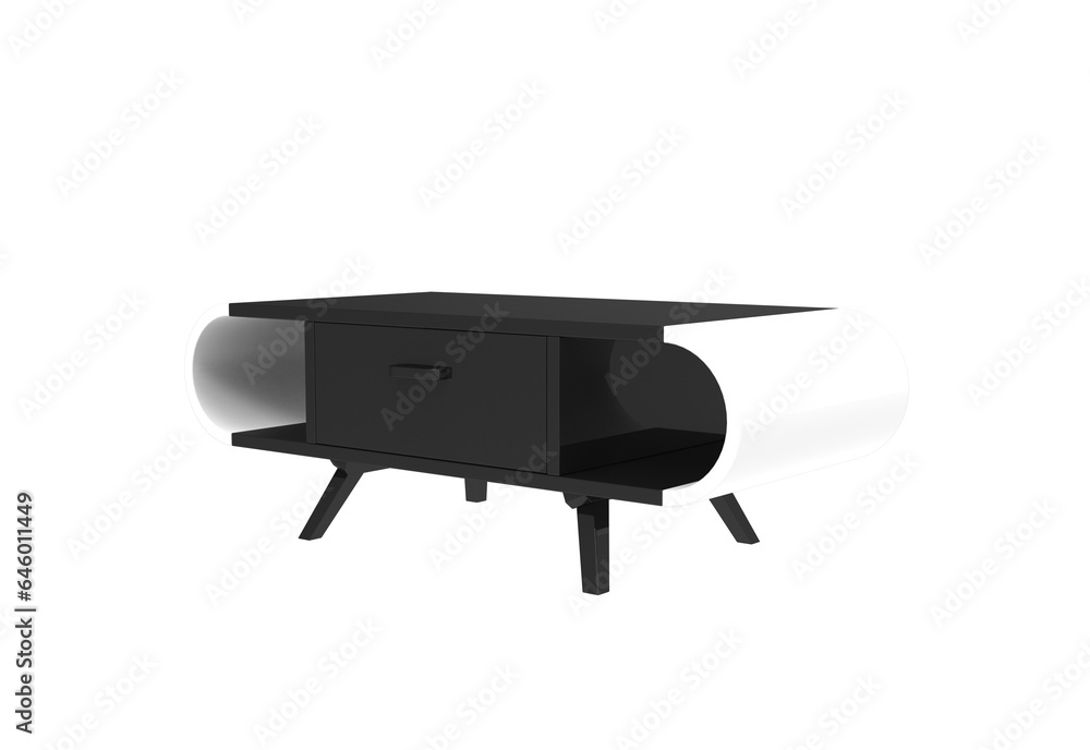 round modern cabinet angle view without shadow 3d render round modern cabinet angle view without shadow 3d render