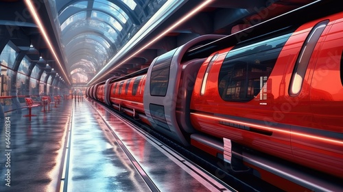 Futuristic Train Station: A Glimpse into Tomorrow's Transportation Hub