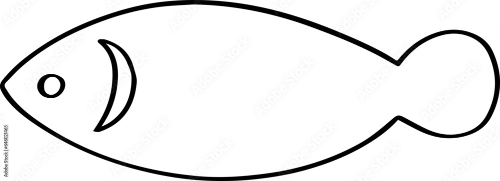 cartoon fish drawing illustration. cartoon fish drawing illustration.