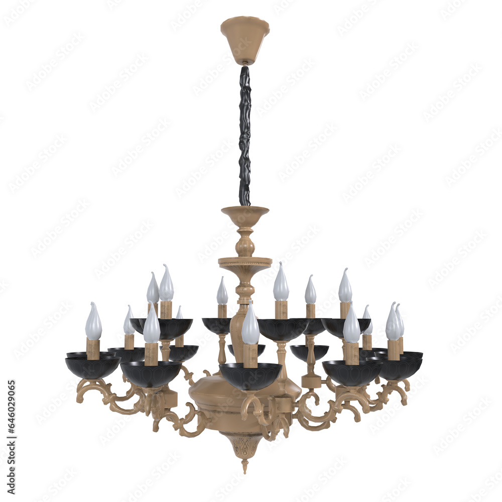 Chandelier Lamp Isolated On Transparent Background Chandelier Lamp Isolated On Transparent Background