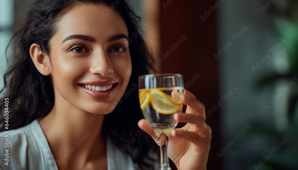 Smiling females enjoy one refreshing drink, exuding confidence and elegance generated by AI Smiling females enjoy one refreshing drink, exuding confidence and elegance generated by AI