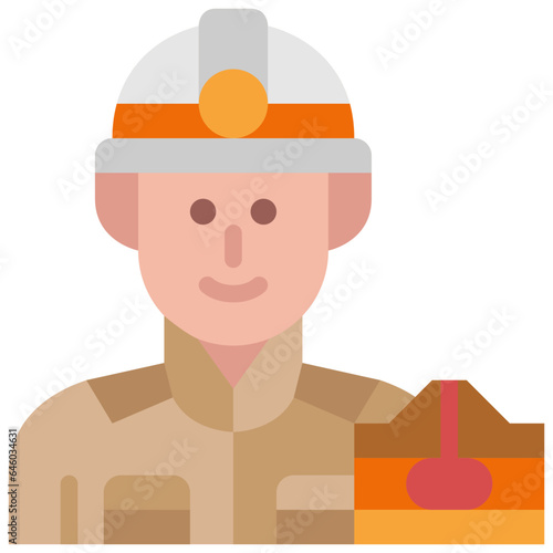 geologist flat icon