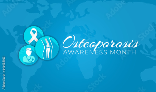 Osteoporosis Awareness Month Background Illustration