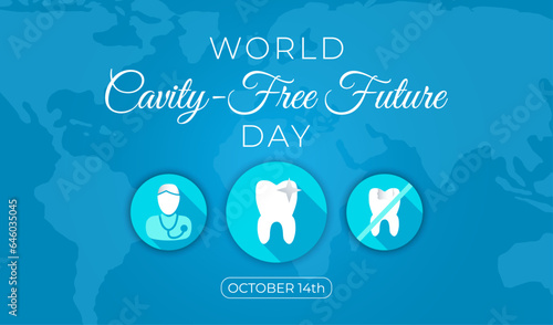 World Cavity-Free Future Day Background Illustration Banner
