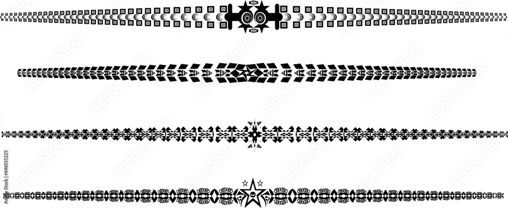 Fototapeta premium Ornament Frame Editable Colour 