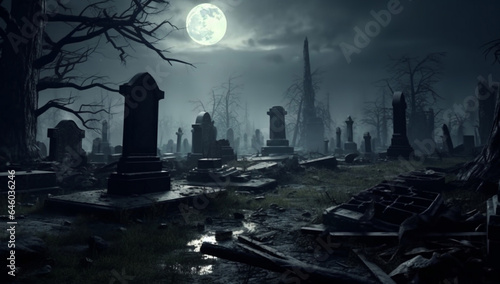 Grave death gothic cemetery halloween background tomb night fear horror dark