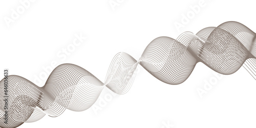 Abstract modern vector background.abstract black wave lines on white background.Abstract frequency sound wave lines and twisted curve lines background.Banner design background.