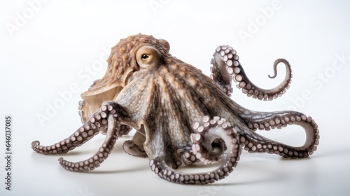 Octopus with White Backround
