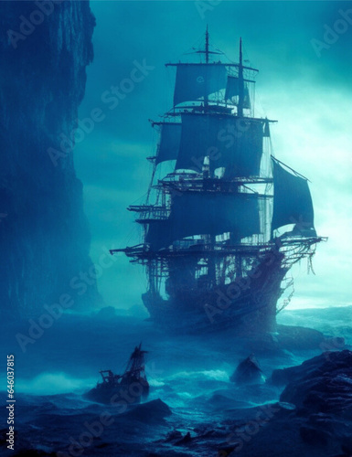 Spectral pirate ship