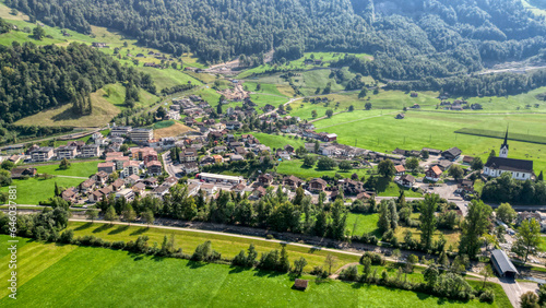 Blick auf den Sarnersee  Giswil   Kanton Obwalden  Schweiz  September 2023