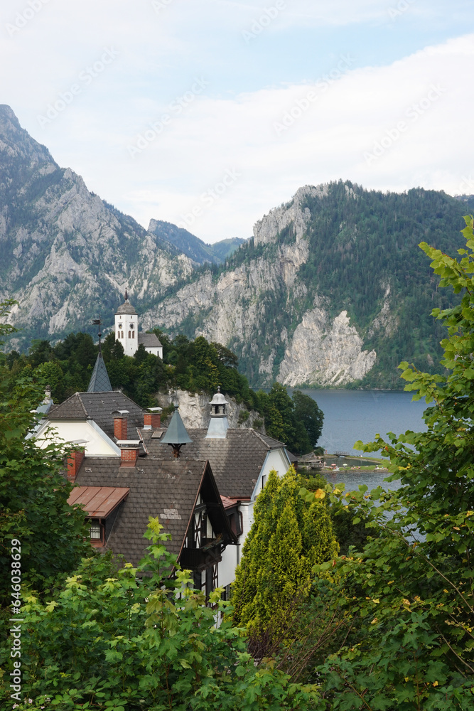 A cathedral in Traunkirchen, Salzkammergut, Austria