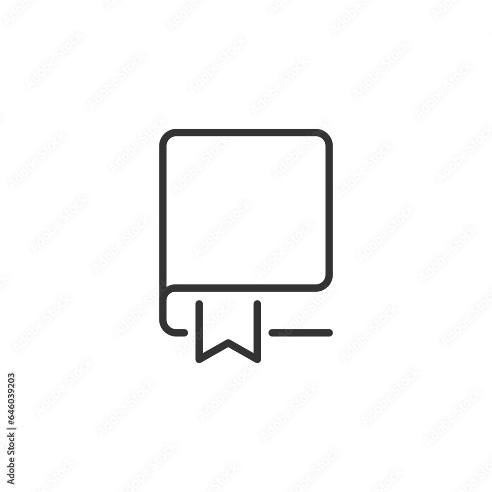 Book icon. Bookmark symbol modern, simple, vector, icon for website design, mobile app, ui. Vector Illustration Book icon. Bookmark symbol modern, simple, vector, icon for website design, mobile app, ui. Vector Illustration