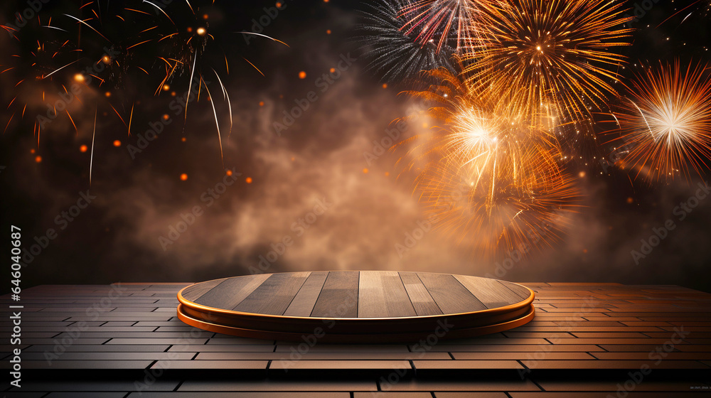 Fireworks Celebration Product Podium. Ignite the Spirit of Festivity