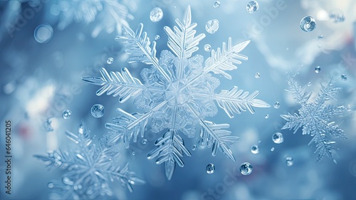 Microscopic Marvels: Snowflakes