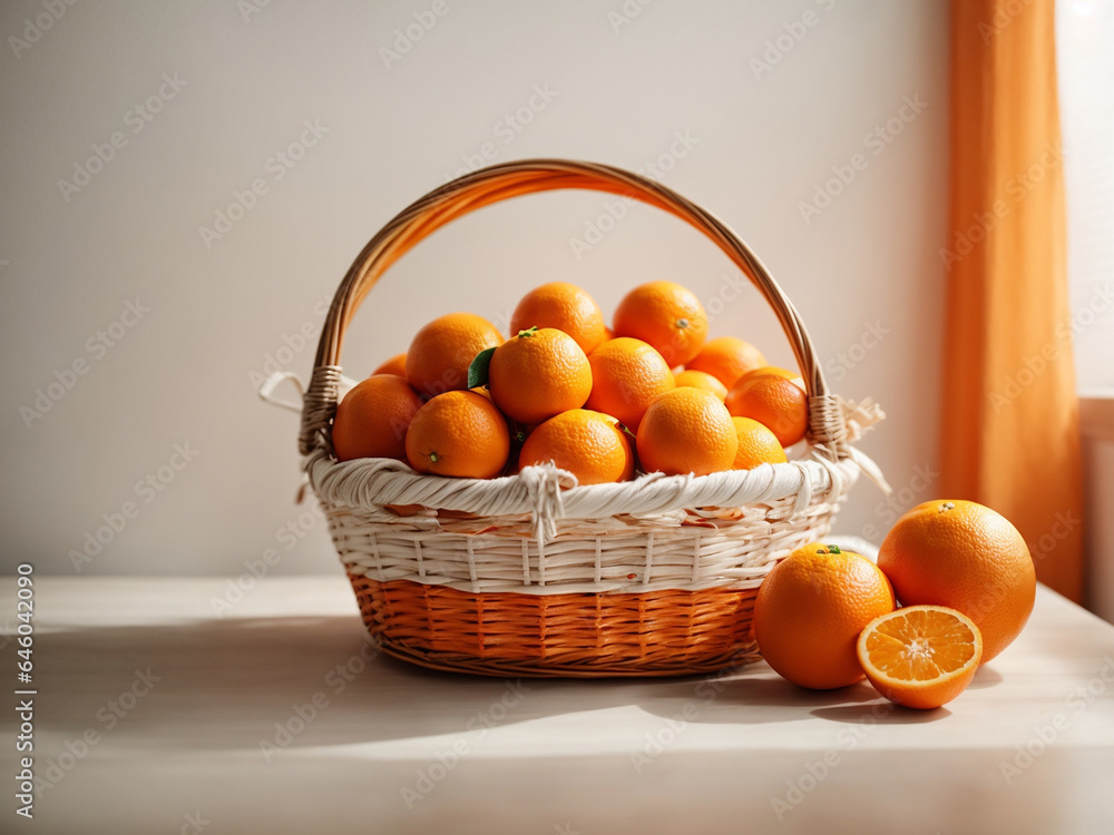 	
A basket of oranges