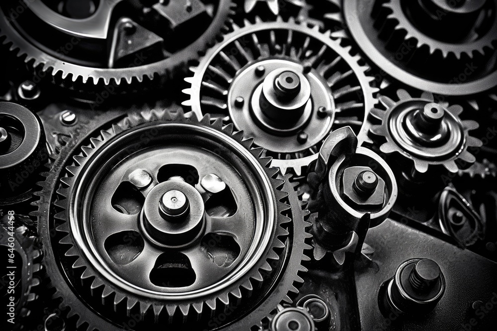 The combination of mechanical textures and atmospheric tones. Generative AI The combination of mechanical textures and atmospheric tones. Generative AI