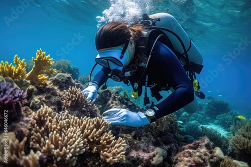 Wallpaper Mural Diver at bottom of ocean Torontodigital.ca